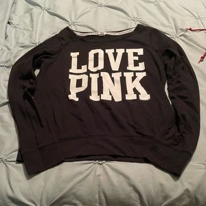 Pink crewneck hoodie